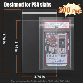 Sleeves for PSA Graded Slabs Ultra Protection for The Graded Card for Pro Collector (200Pack)