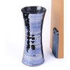 ZHIPINHUI 11.6" H 2024 Newly Built Black Golden Mosaic Vase,Exquisite
