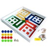 Real Glass Top Ludo Board Game 17 inches by 17