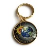 One Day At A Time Universe Keychain Sun Moon Earth