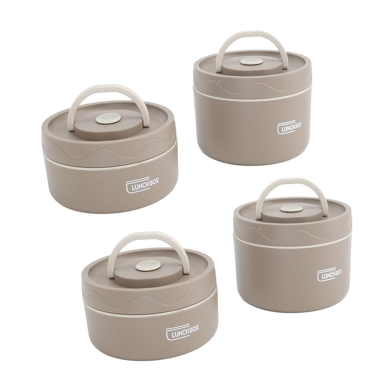 Insulated Lunch Container 304 Stainless Steel Sealed Multifunction Portable Round