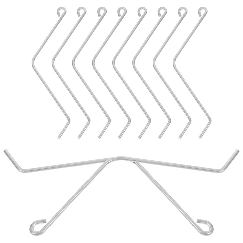 10-Piece Stainless Steel Beehive Spring Clip Connector Set