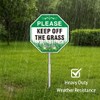 JANLONG Keep Off Grass Sign for Yard, 2 Pack- 10"