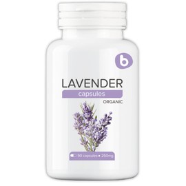 Bobica Organic Lavender Capsules, 250 mg, 90 Vcaps, GMO Free, Gluten Free, Soy Free, for Vegetarians & Vegans