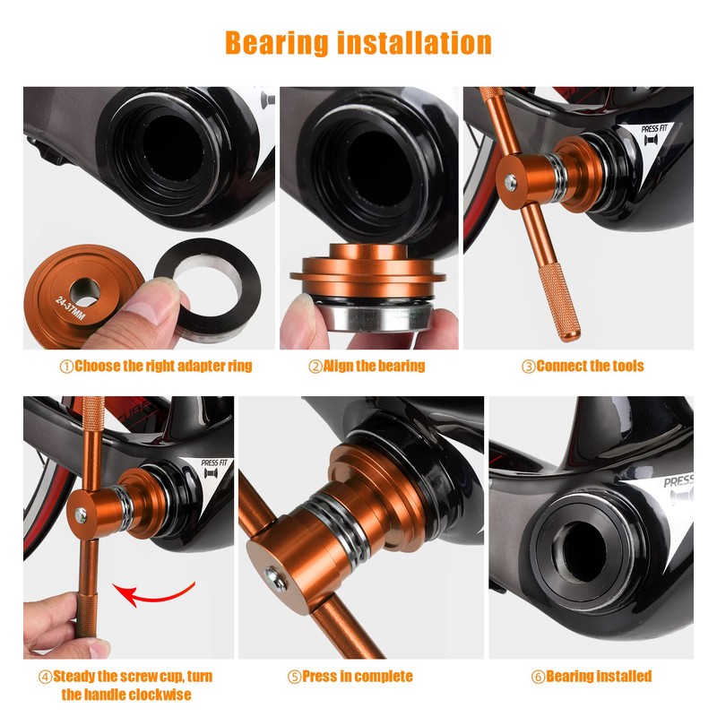 OugeWood Bicycle Bottom Bracket Install and Removal Tool Kit, Bearing