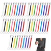 mekueeex 50 Pcs Coil Lanyard Bulk Retractable Spring Spiral Wrist