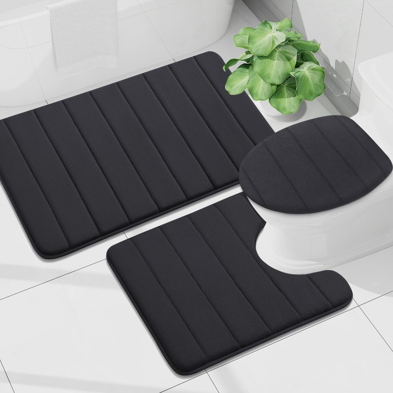 Buganda Memory Foam Bath Mat, 24" x 16", Ultra Soft