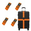 Luggage Straps for Suitcases,4 Pack Travel Belt Suitcase Strap,Adjustable Luggage