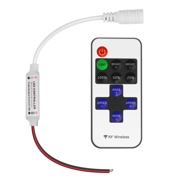 RF Mini Wireless Remote Controller for Single Color 3528 5050