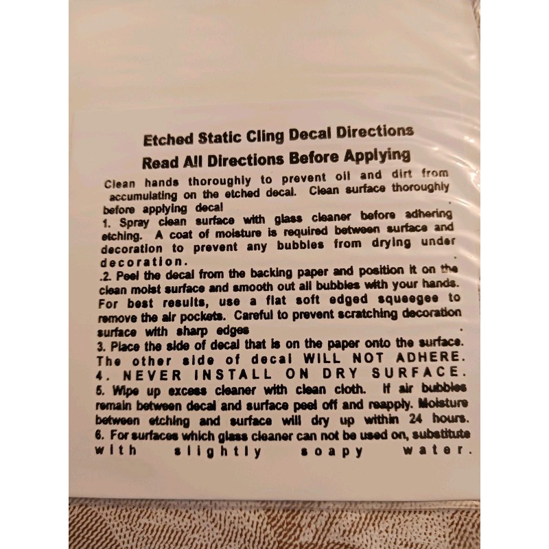 Vinyl Etchings Pineapple Window Decal 4"x6" OVAL Etched Glass Look