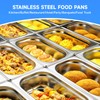 Hotel Pan With Lids 1/4 Size 6 Inch Deep Stainless