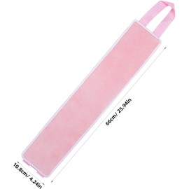 Aplicador de Bronceador Espalda Banda de Fibra Rosa para Extender Loción Uniformemente y Evitar Manos Manchadas en Cuidado Personal