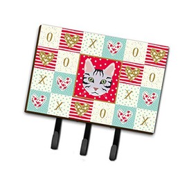 Caroline's Treasures CK5161TH68 Serengeti Cat Love Leash or Key Holder, Triple, Multicolor