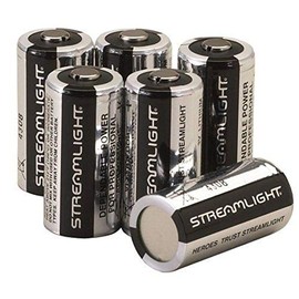 Streamlight CR123A Lithium Batteries 6 Pack