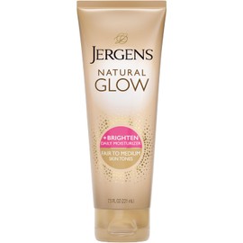 Jergens - Crema hidratante revitalizante de uso diario Natural Glow para tonos de piel claros a medianos de for Unisex, crema hidratante de 7.5 oz