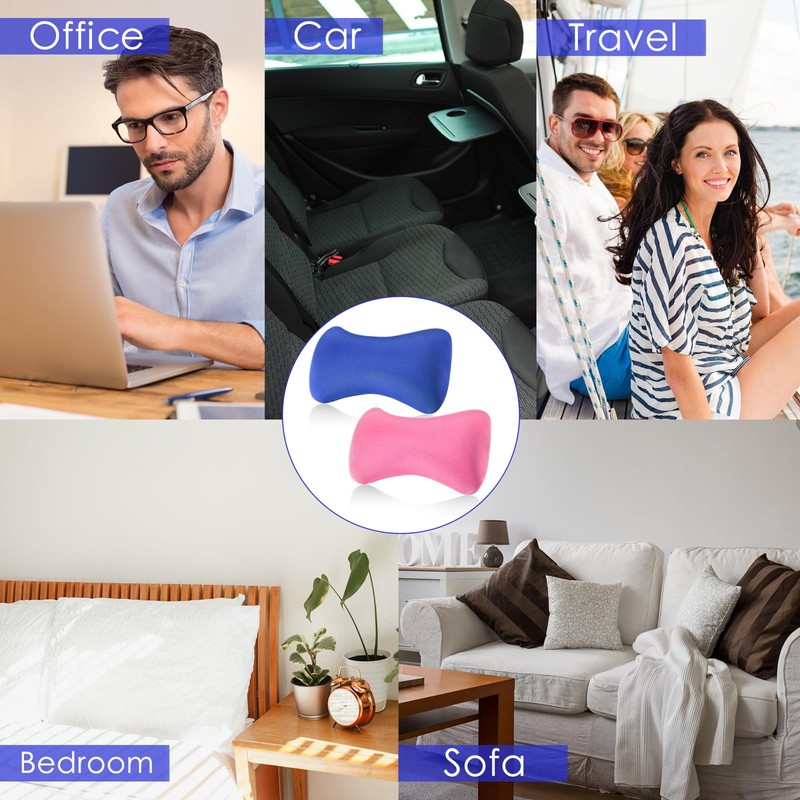 Thyle 2 Pack Microbead Neck Pillow 15 x 8 x