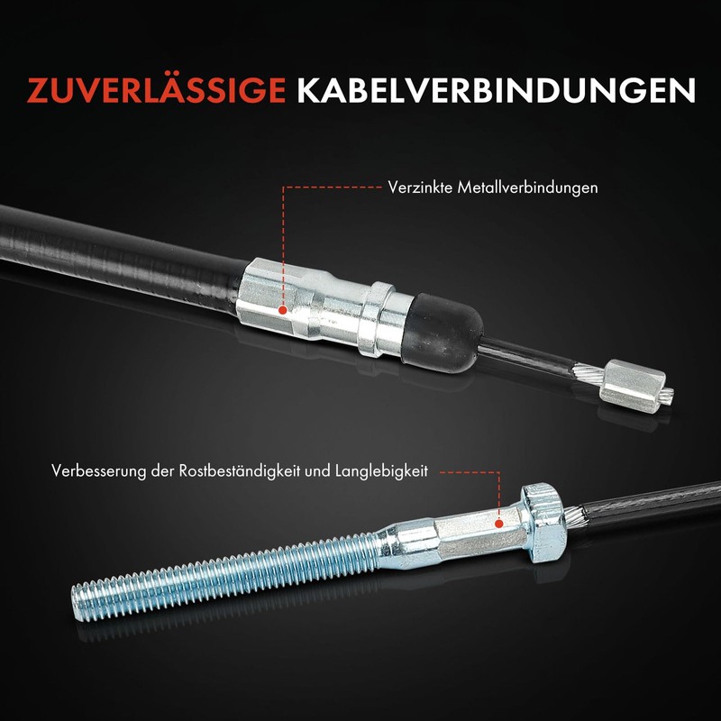 Frankberg 1 x Handbrake Cable Rear Right Compatible with 3