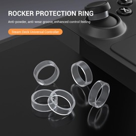 Für Steam Deck Zubehör Set, inkl. Touchpad Aufkleber, Staubfilterabdeckung, Tastenschutzaufkleber, Thumbstick Kappen Grip, Joystick Schutz Aufsätze, Universelles Gaming Zubehör (Schwarz, 28 Stü/Set)