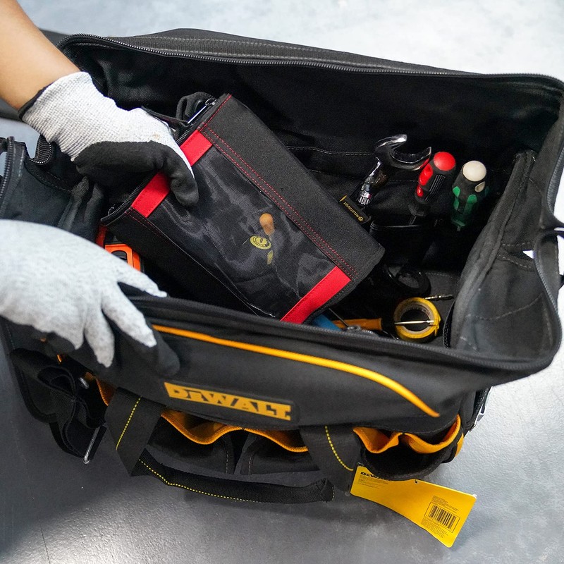 MELOTOUGH Fastener Bag Utility Canvas Zipper Tool Bag Heavy Duty