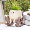 Rocking Chair Flower Pot Resin Patio Decorative Succulent Planter Garden