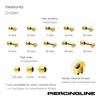 PIERCINGLINE Titanium Labret Stud | Ball | Piercing Ear Lip