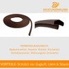 Room Door Seal 5 m Brown: 12 mm Fold Width