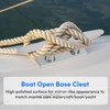 Boat Cleats 4 inch, Open Base Boat Dock Cleats, 316