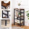 HOOBRO 3 Tier Narrow Bookshelf, Skinny Book Shelf, Record Storage