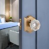 Gobrico Privacy Door Knobs Crystal Door Locksets Without Key Bath/Bed