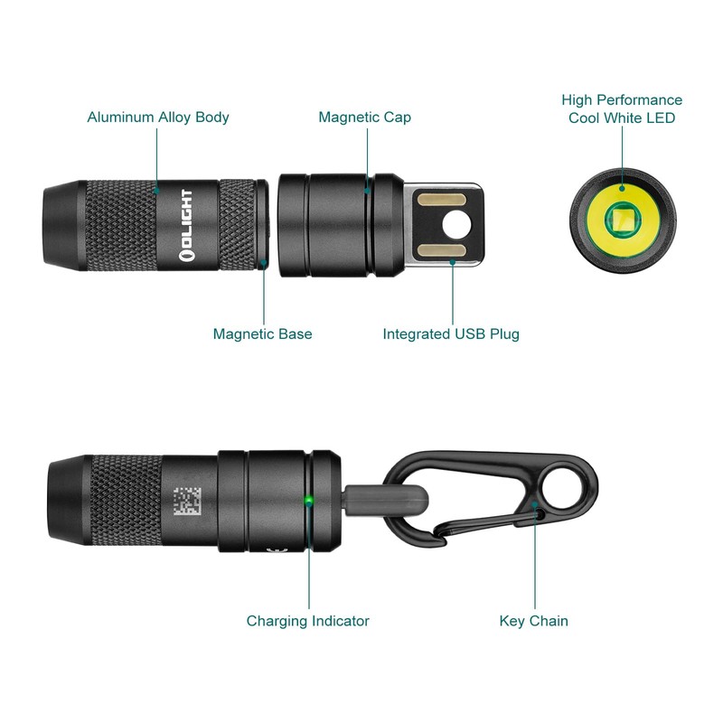 OLIGHT IMINI 2 EDC Rechargeable Keychain Flashlight, 50 Lumens Compact