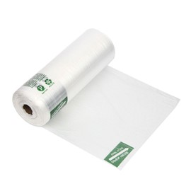 Fit Meal Prep 875 Ct 12"x 20" Large Plastic Produce Bag Roll, US Made HDPE, Durable Clear Food Storage Saver for Fruit Vegetable Bakery Snack Grocery Bags