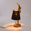 LED Bunny Table Lamp, Resin Animal Rabbit Desk Light with