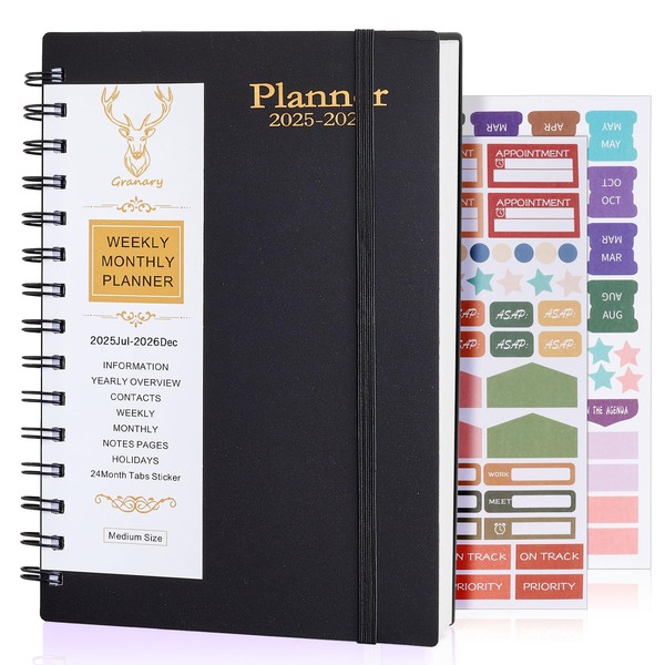 Diary 2025-2026, Planner 18 Month A5 Mid Year Diary from