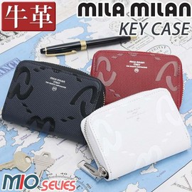 Mira Milan No. 255611 Card Case and Key Case, Smart Key Compatible (Mio), Black