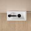 MAISINK Wall Mounted Sink, Small Bathroom Sink, Wall Hung Basin