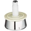 Wirquin 19008001 Jollyflush Dual Flush Chrome Toilet Push Button -