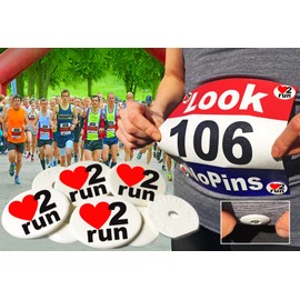 EventClip Love 2 Run Snap-Lock BibClips