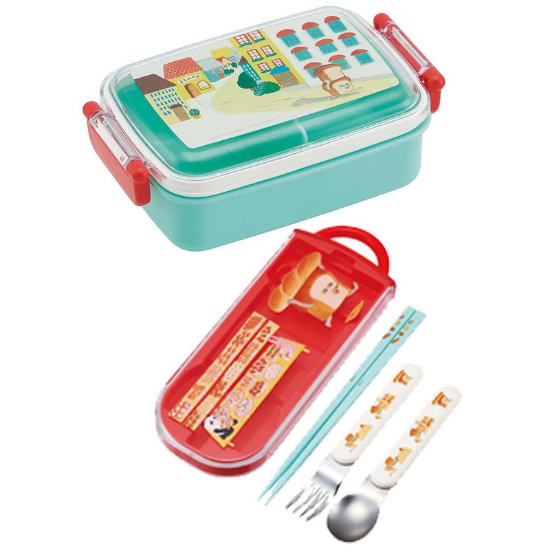 Skater TACC2AG-A Children's Cutlery Set, Lunch, Chopsticks, Spoon, Fork, Made