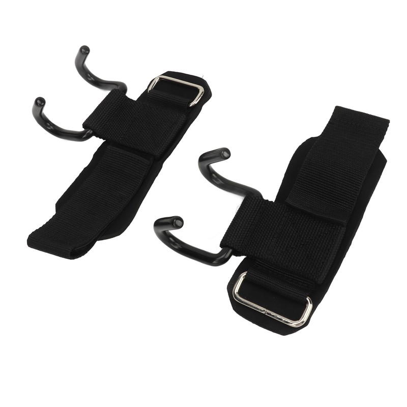 2pcs Weight Lifting Hook Heavy Duty Wrist Wraps Power Weight