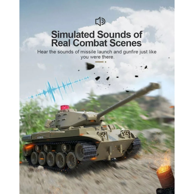 JJRC Tanque De Control Remoto Combate Rc Detallado Inteligente