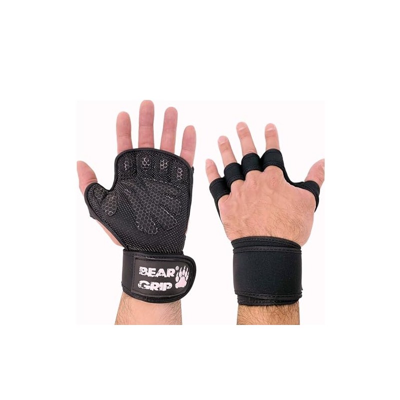 BEAR GRIP - Open Workout Gloves with extra Palm protection