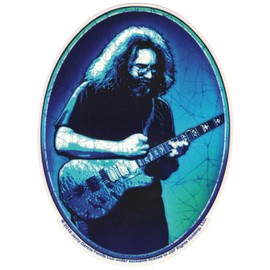 Grateful Dead Jerry Garcia 1978 Playing Guitar - Window Sticker/Decal (4" X 5.5")