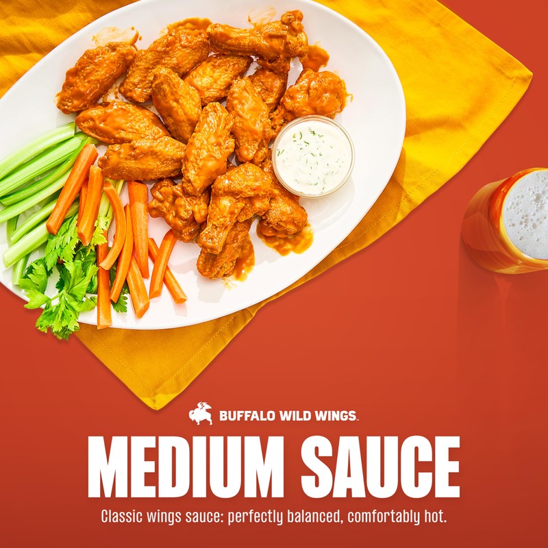 Buffalo Wild Wings Medium Buffalo Sauce, 12 fl. oz., Perfect