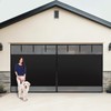SmoothNovelty Privacy Magnetic Garage Door Screen for 2 Car Garage