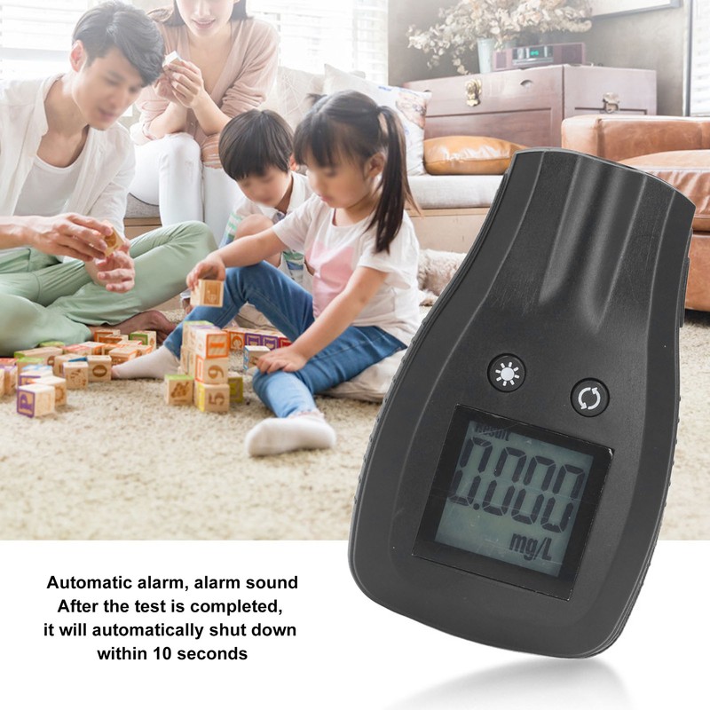 Alcohol Breathalyzer Automatic Alarm Rugged Case Small Accurate Alcohol Breathalyzer