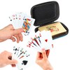 VEHYEGOI 4-Piece Playing Card Box, Portable Storage Bag, Card Storage