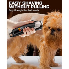 ACE2ACE Dog Clippers Grooming Professional for Thick Hair, Dog Shaver Grooming Kit, Cordless Pet Cat Clippers for Thick Curly Fur, Low Noise Rechargeable Cat Trimmer-6Krpm