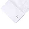 HONEY BEAR Initial Alphabet Letter Cufflinks for Men's Shirt Accessories,Stainless