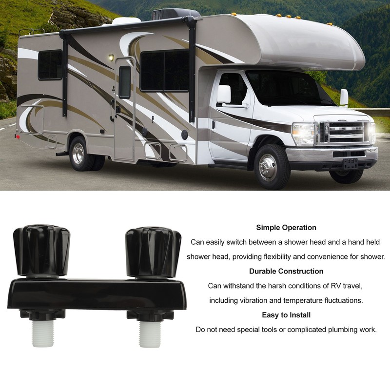 RV Shower Valve Diverter Easy to Install Shower Faucet with