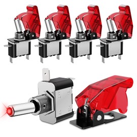 Nilight Nilight 5PCS12V LED Toggle Switch Heavy Duty 20A SPST ON Off 3 Pin Rocker for Automotive Cars Trucks Boats Racking